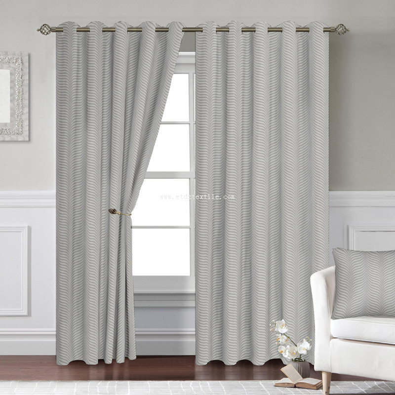 polyester shinkage yarn window curtain WZQ275