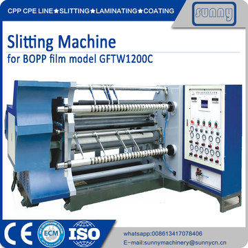 Slitting machine standard size roll to roll