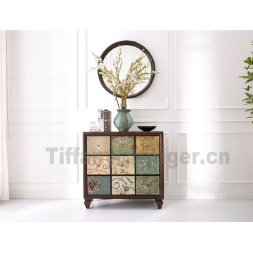 Factory indoor furniture antique American decorative wooden cabinet