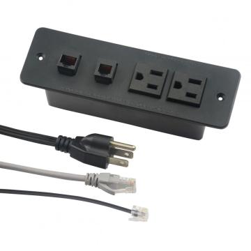 US Dual Power Outlets With Internet&Phone Ports