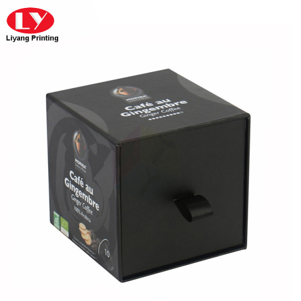 Slide drawer gift black box for perfume bottle