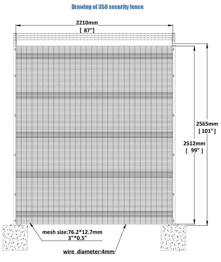 358 Anti Climb Fence