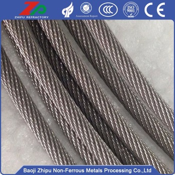 high purity tungsten wire rope for single crystal furnace