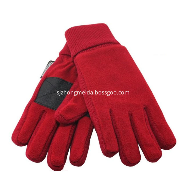 Red Fleece Gloves