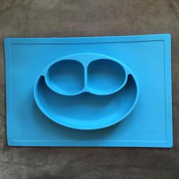 Baby proof silicone table mat bowls