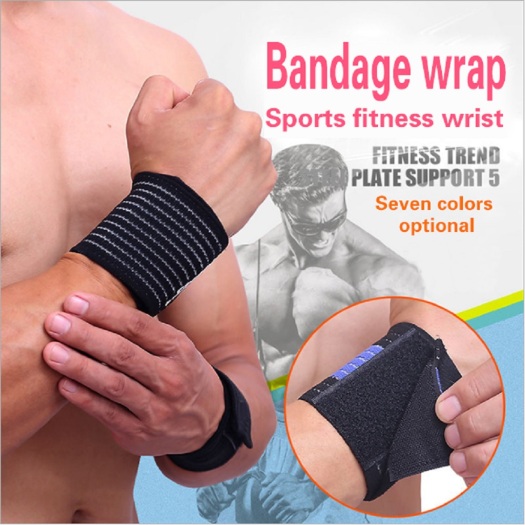 Custom bandage mens wrist sweatband brace support