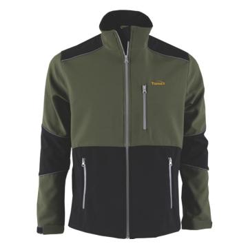 290gsm green with black Softshell Jacket