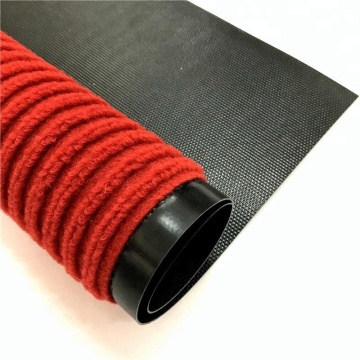 Entrance customized striped polyester floor mat