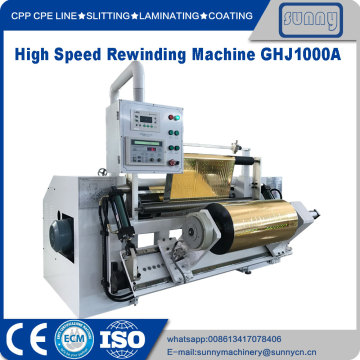 High speed rewinder machine