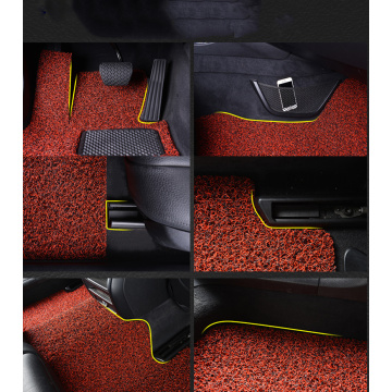 Car floor mats with soft coil moderate