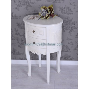 Vintage Bedside Table White Nightstand Shabby Chic Night Table Antique