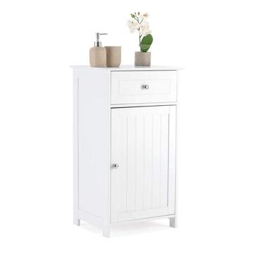 Single Door Drawer Cupboard MDF Small White Wooden Bathroom Storage Cabinet
Single Door Drawer Cupboard MDF