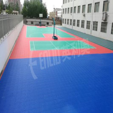 Outdoor Interlocking PP Tennis Court Floor Tile