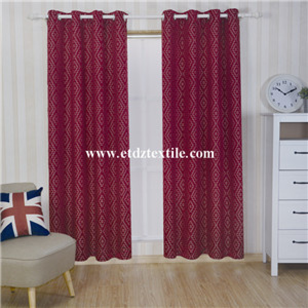 American Style New Designs Embroidery Curtain Fabric
