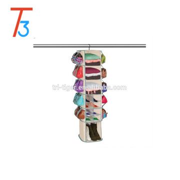 6-Tier Smart Carousel Organizer, Hanging Shoe Bag, Sweater Bag organizer