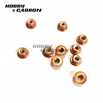 M3 Aluminum Flange Nuts Serrated for Racing