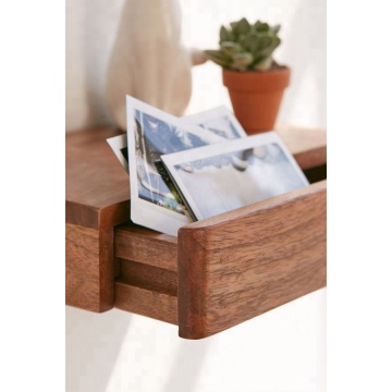 Wooden Wall shelf with Drawers