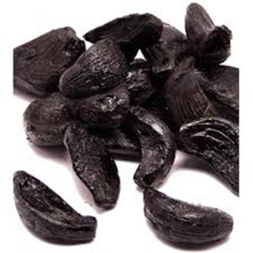Fermentation black garlic particles