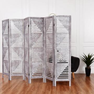 Folding Oriental Freestanding Tall Partition Privacy Screen Room Divider