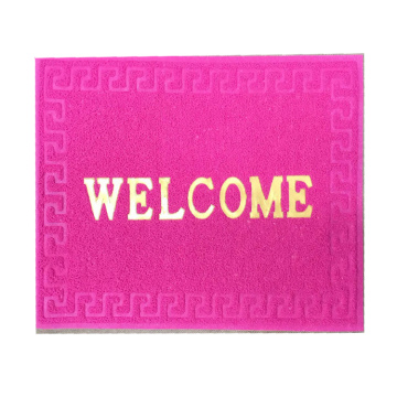Welcome logo PVC coil  entrance mat