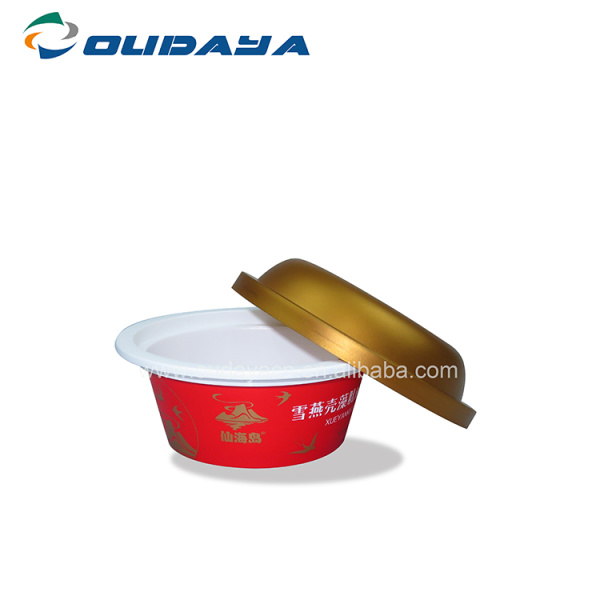 5.4oz round iml pudding packaging cup with lid