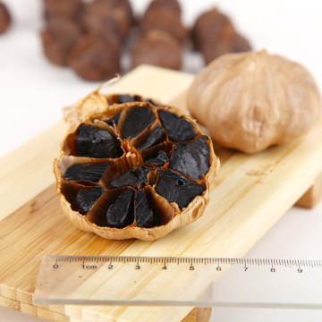 product of black garlic with multiple peels