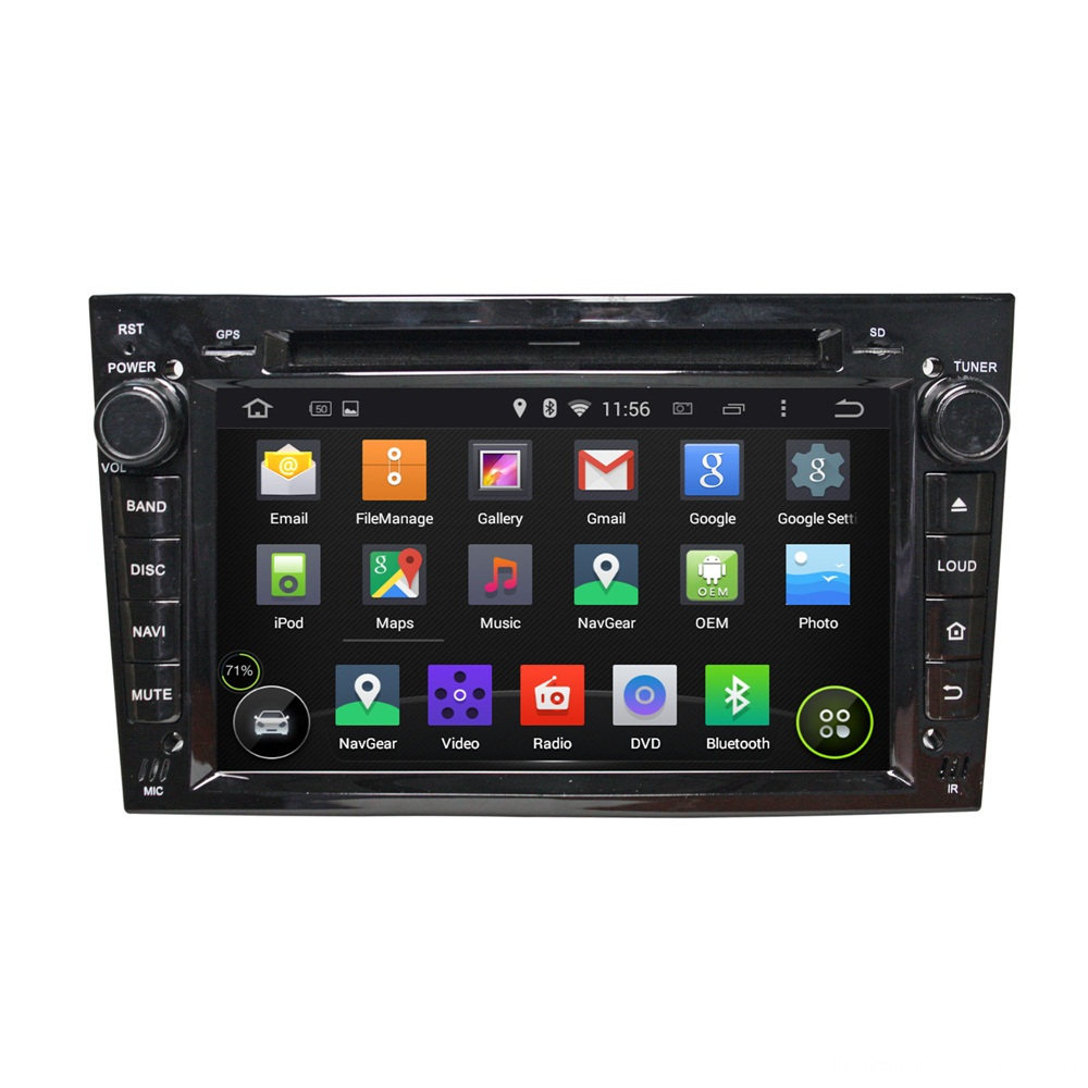 Black Opel VECTRA (2005-2008) car dvd player 