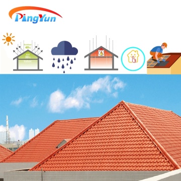 Heat insulation fiberglass Spanish Roof Tile for house