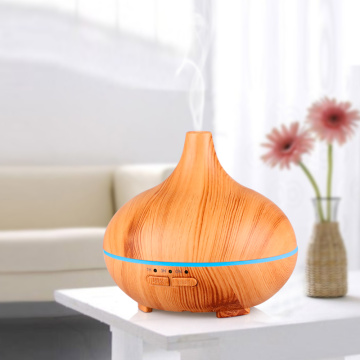 Ultrasonic Mini Fan Wood Grain Humidifier