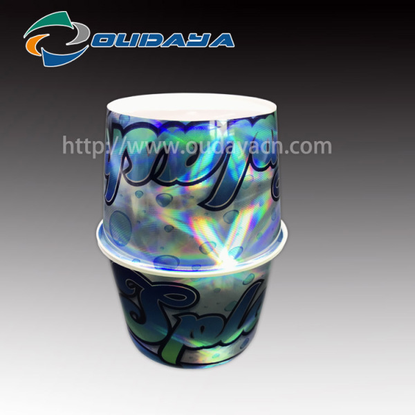 Laser effe Cup Customized Ice Cream Packaging