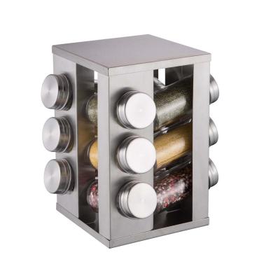 Stainless Steel Spice Rack 12pcs
