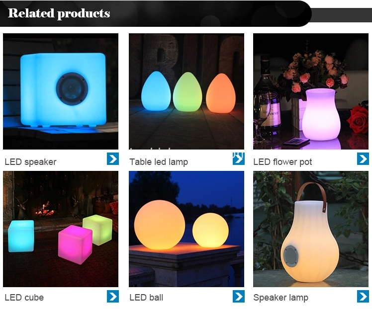 Modern Plastic Design Led Flower Pot 