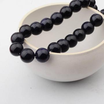 14MM Loose natural Blue Goldstone Crystal Round Beads for Making jewelry