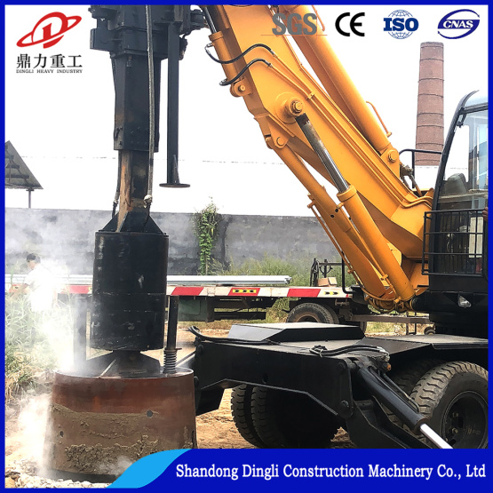 Dingli produces wheeled portable rotary drilling rig