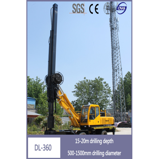 Factory direct wheeled square pole pile machine