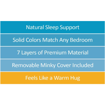 15lb Cotton Minky Weighted Blanket