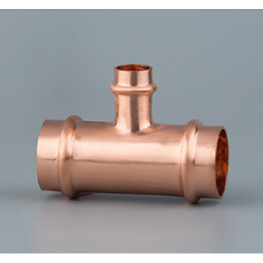 Copper V-profile reducer tee(AS 3688)