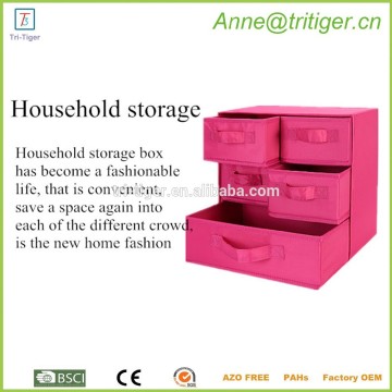 5 drawer foldable storage box /undewear drawer storage case