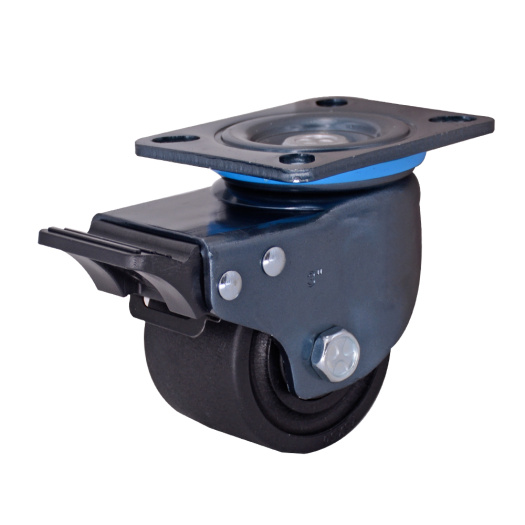 3 Inch Low Profile Caster with Brake