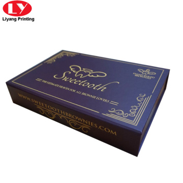 Luxury magnetic sweet brownies gift box
