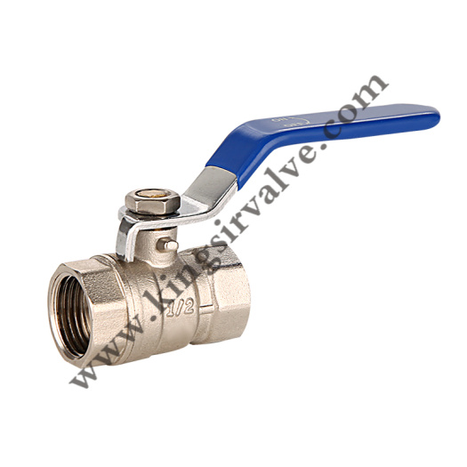 Blue handle ball valve