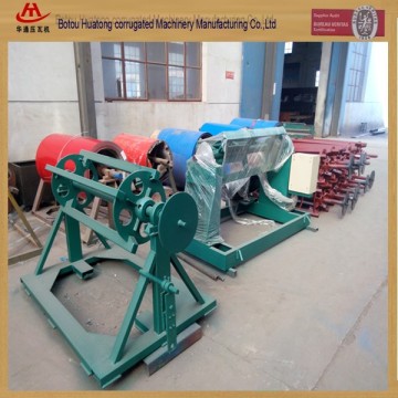 Color steel sheet coil uncoiler/ppgi coil decoiler made in China with Limit line switch