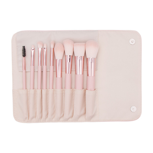 wholesale makeup brush set 9 pcs Pink
