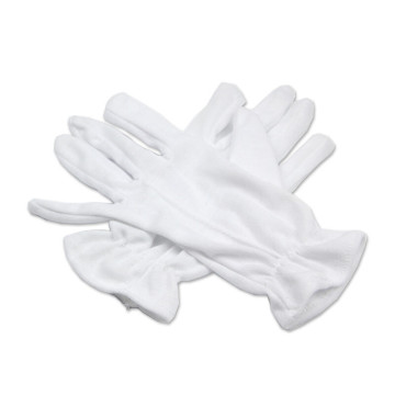 White Driver PVC Dots Cotton Gloves
