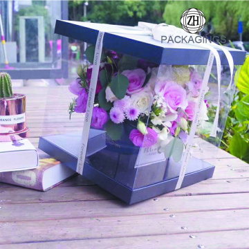 Transparent PVC Flower Boxes Packaging