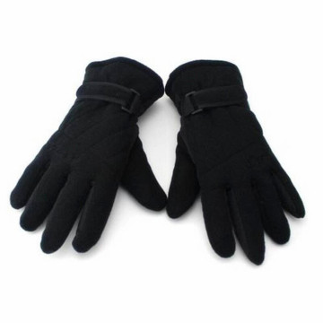 Red Embroidery Fleece Gloves