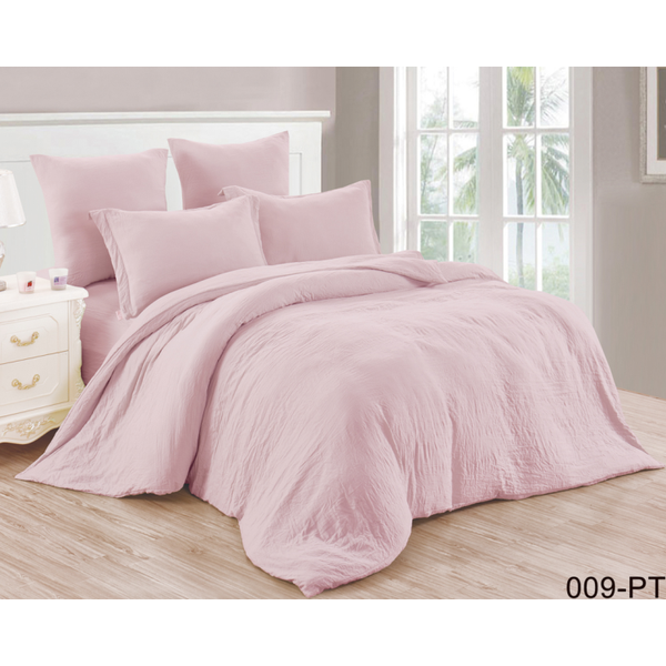King Comforter Set 100% Polyester Solid Fabric