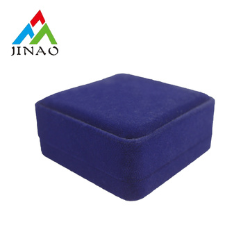Luxury Dark Blue Velvet Plastic Bangle Box