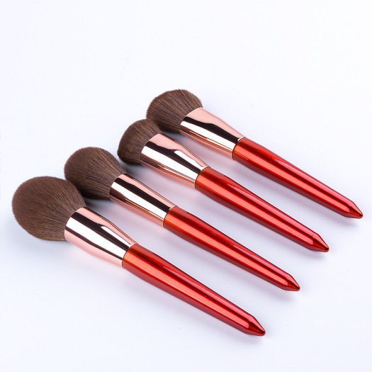 red makeup brush set Professional Cosmetics Kit