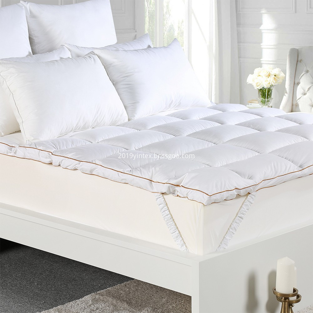 Microfiber Mattress Topper , Quilted Mattress Topper ,  Microfiber Mattress Topper  , White Cotton Cover Mattress Pad